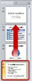 スライドの移動