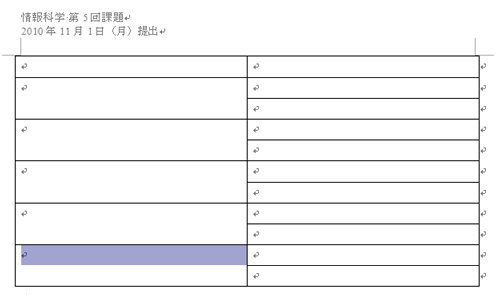 セルを結合した後